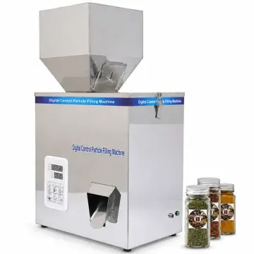 دستگاه پرکن پودر 5-500 گرم با سنسور چشمی، پدال و کلید ویبره