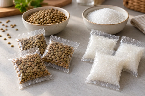 ساشه حبوبات و مواد گرانولی