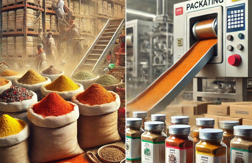 بسته بندی خلاقانه ادویه جات در عطاری‌ها